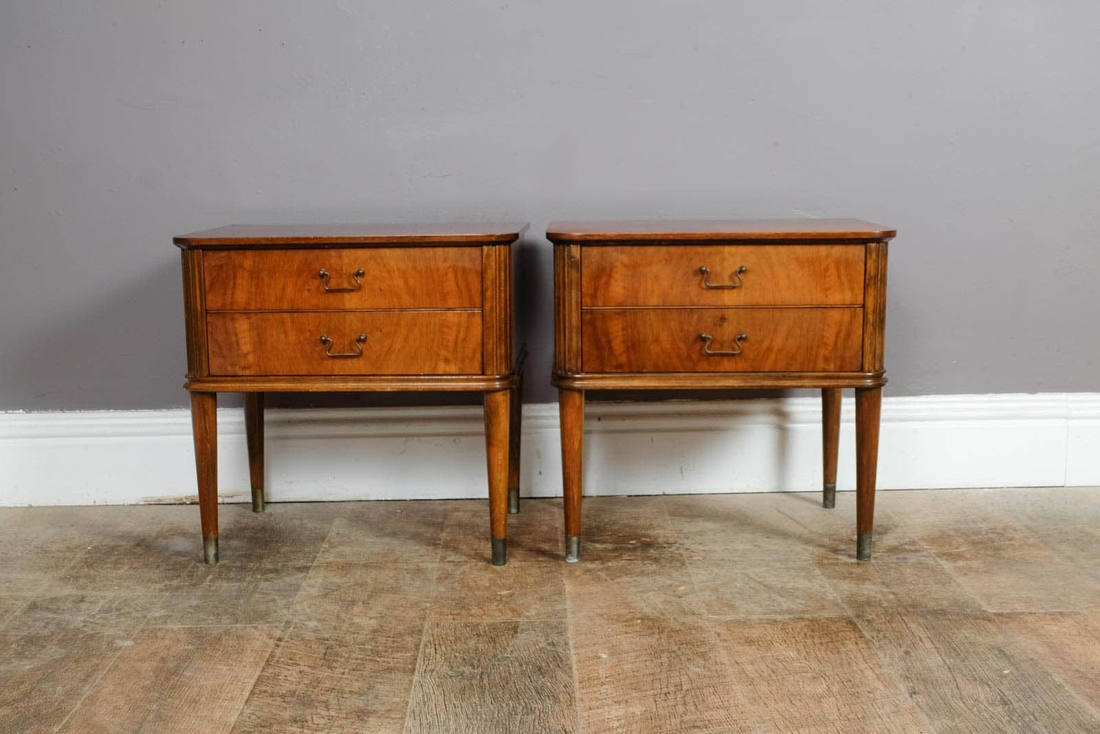Pair of Vintage Danish Bedside Tables by Edmund Jorgensen for Nakskov