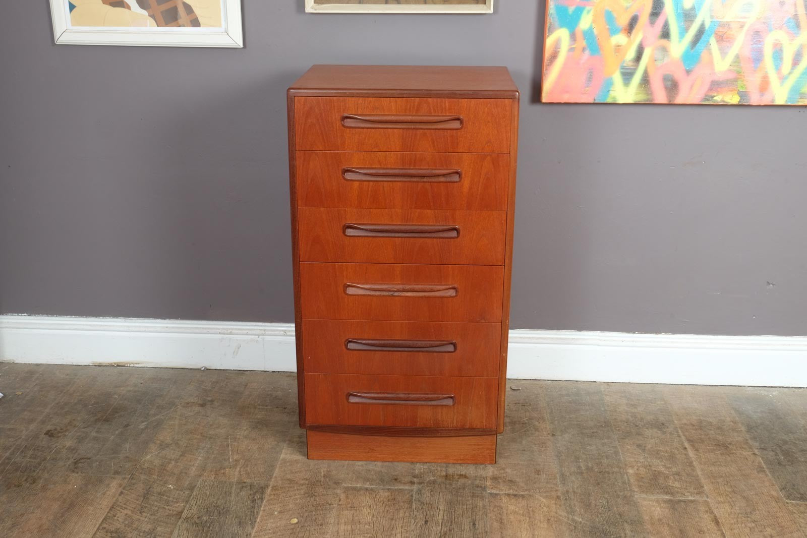 Vintage Retro G Plan Fresco Tall Chest of Drawers