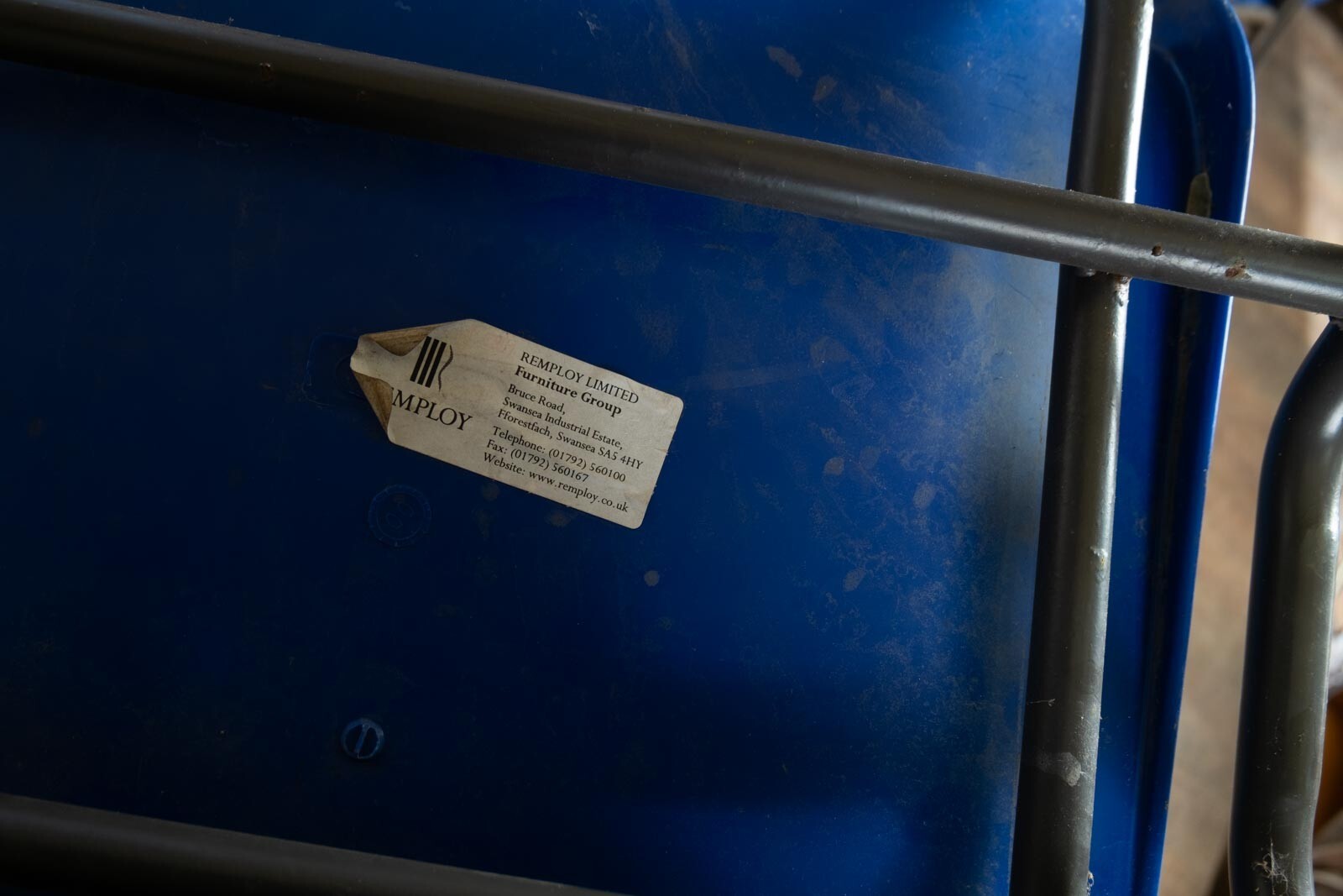 Vintage Retro Set of 4 School Stacking Chairs by Remploy