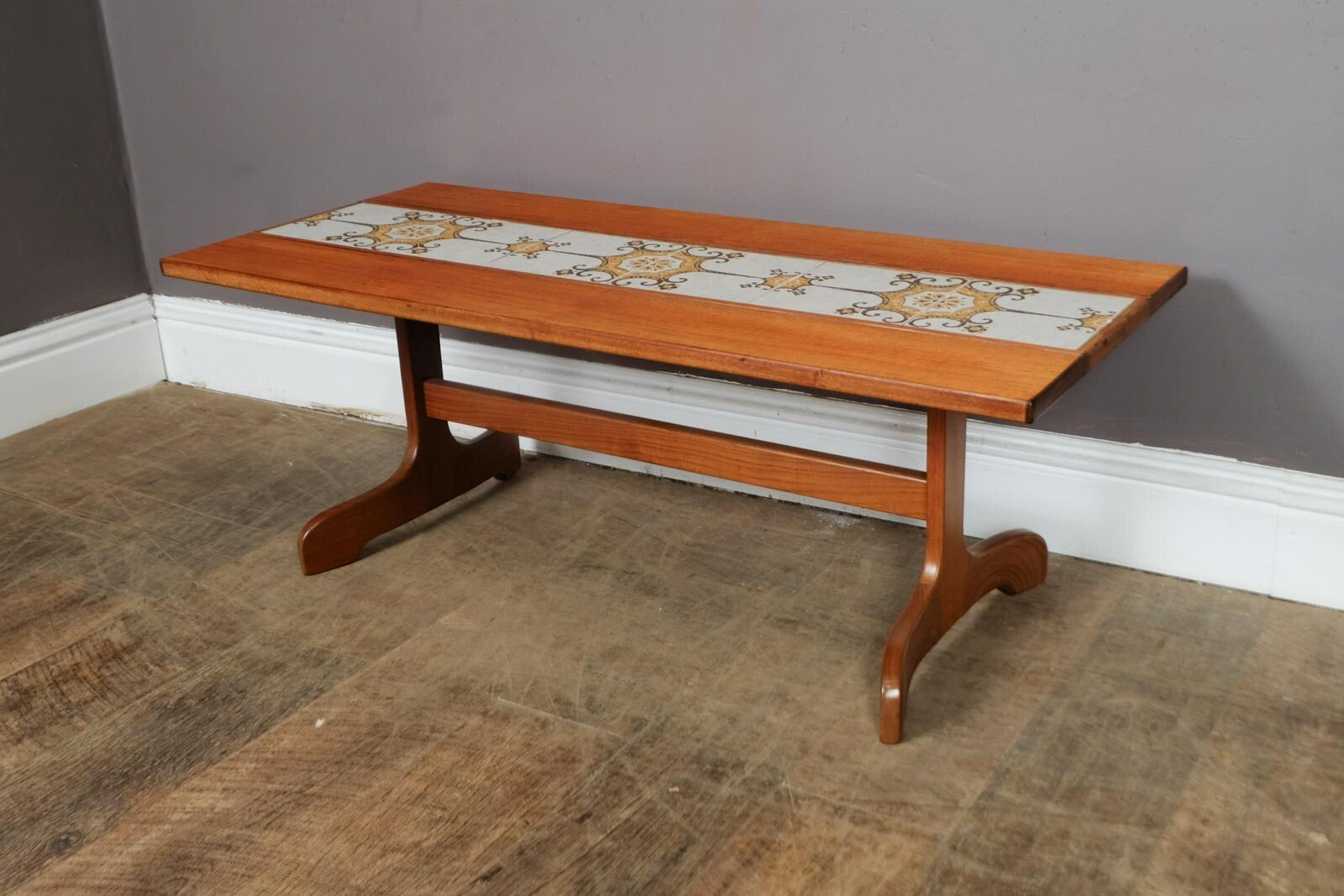 Vintage Retro Large Teak Tiled Coffee Table by G Plan