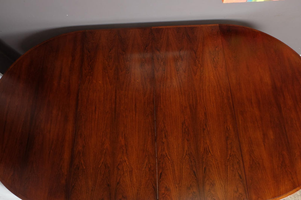 Vintage Retro Danish Rosewood Extending Dining Table