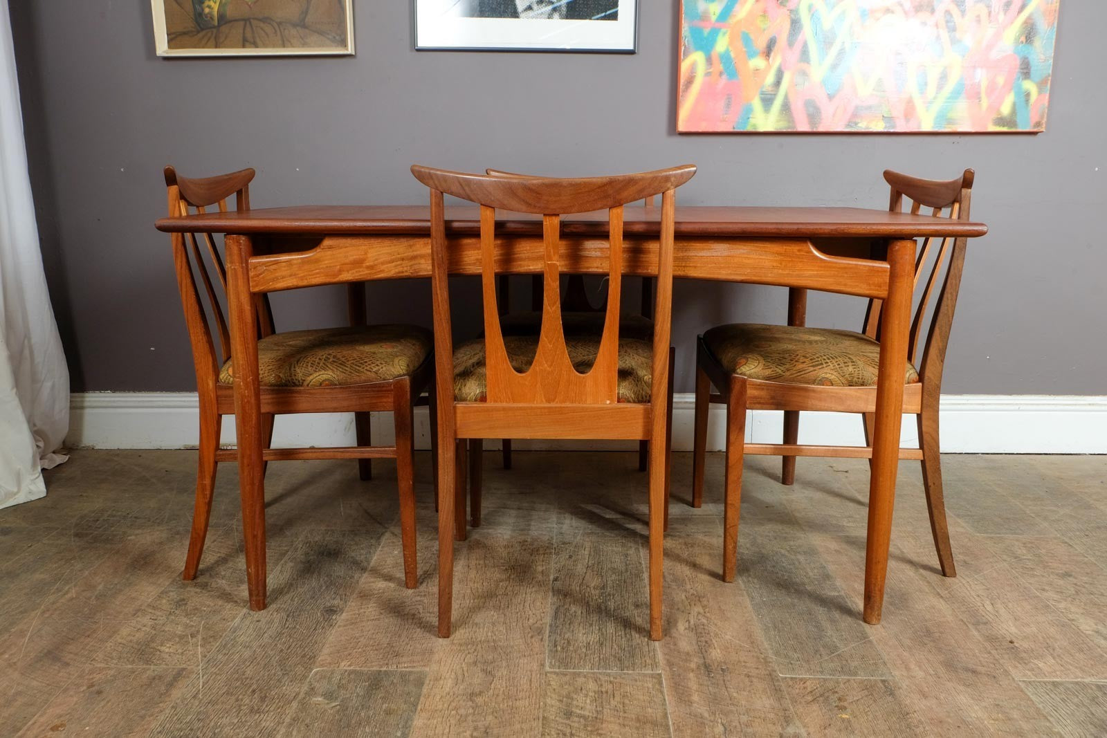 Vintage Retro G Plan Brasilia Extending DIning Table and 4 Chairs