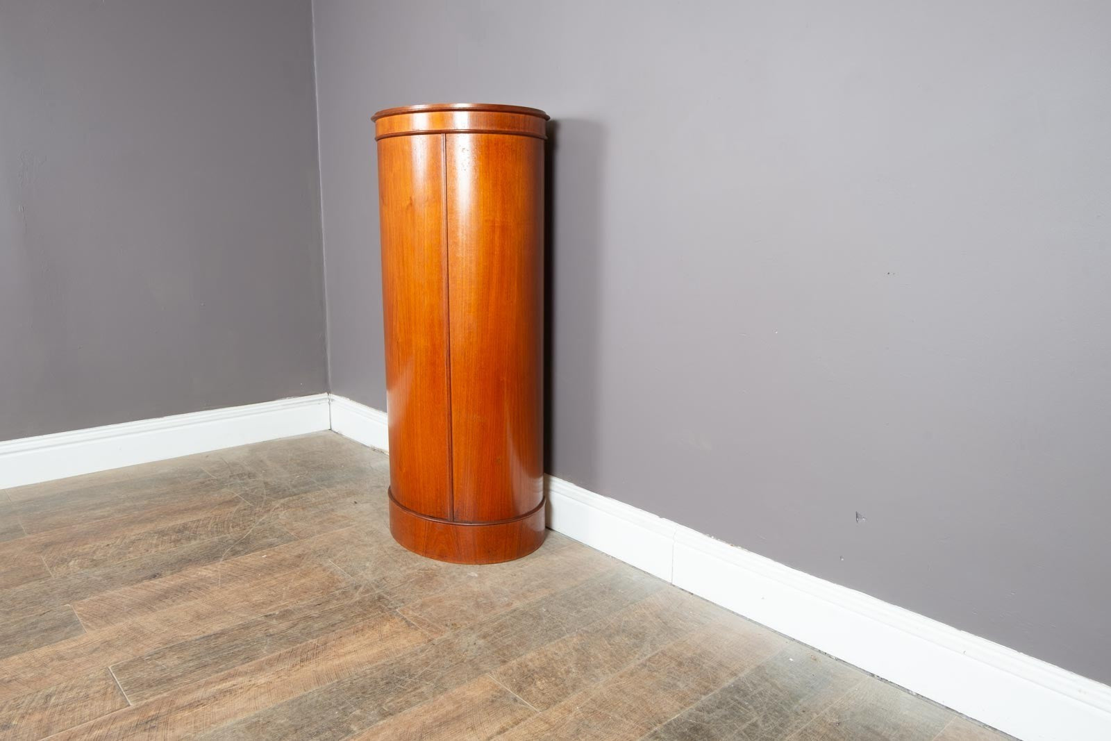 Vintage Danish Mid Century Circular Drinks Bar Cabinet by Johannes Sorth