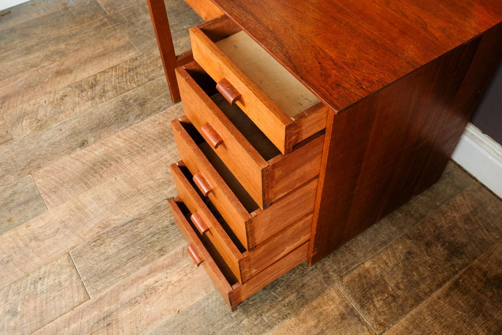Vintage Retro Small Oak Desk