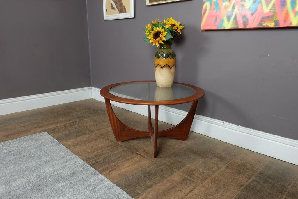 Vintage Retro G Plan Astro Teak and Glass Coffee Table