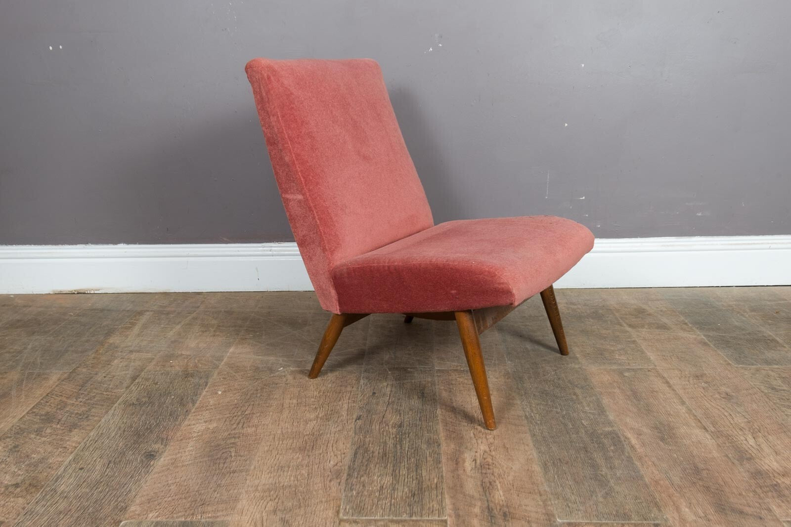 Vintage Retro Parker Knoll Low Bedroom Chair Model