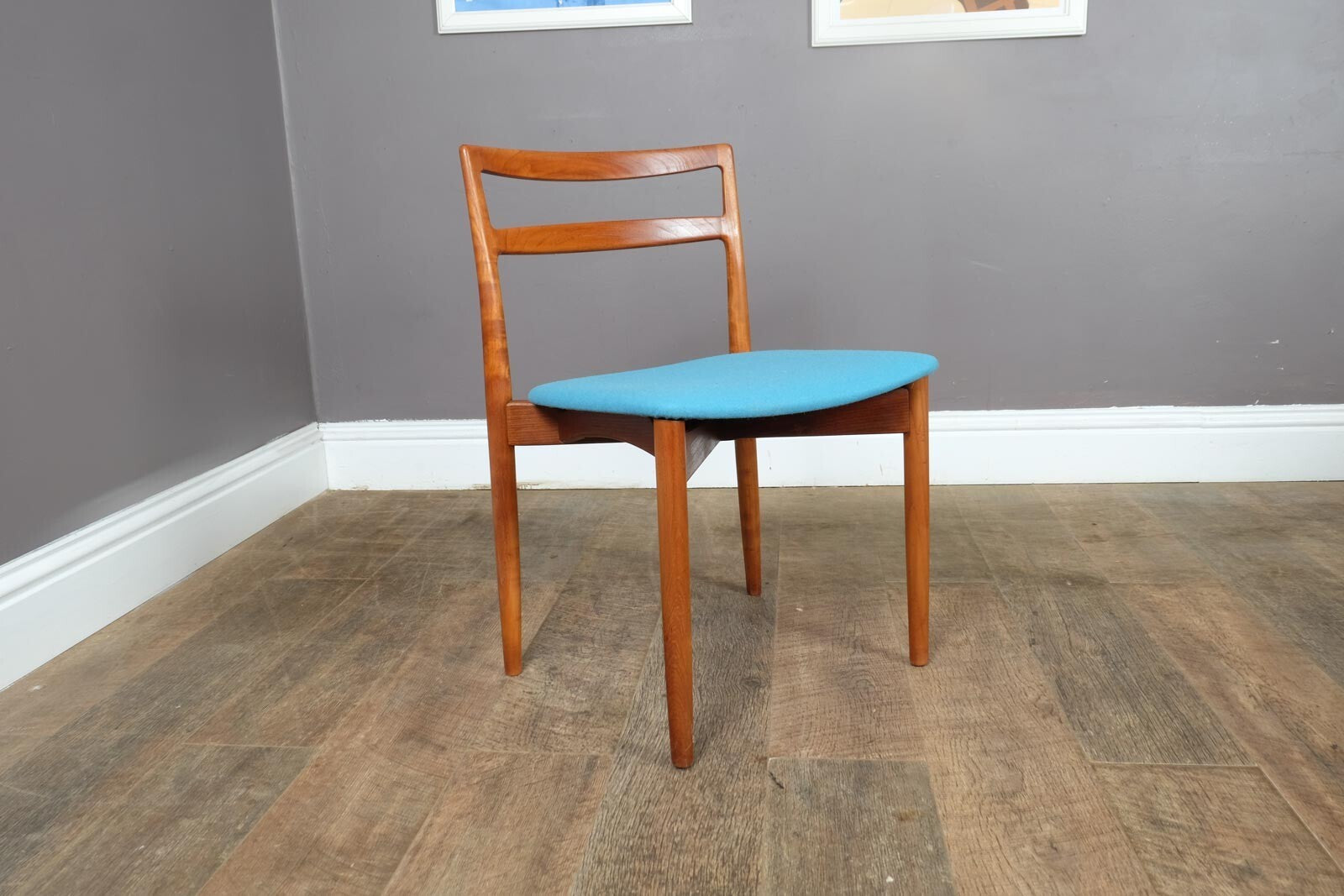 Vintage Set of 4 Teak Dining Chairs by Randers Model 61