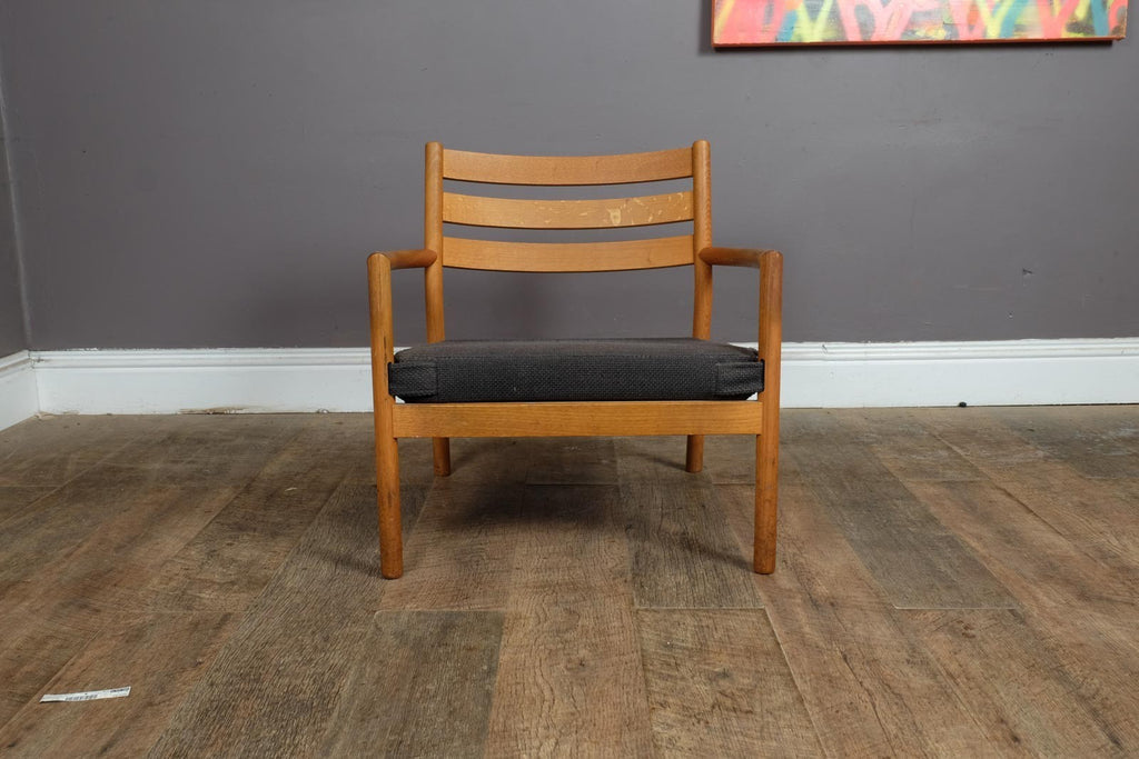 Vintage Retro Pair of Jed Light Oak Armchairs by David Irwin, Habitat
