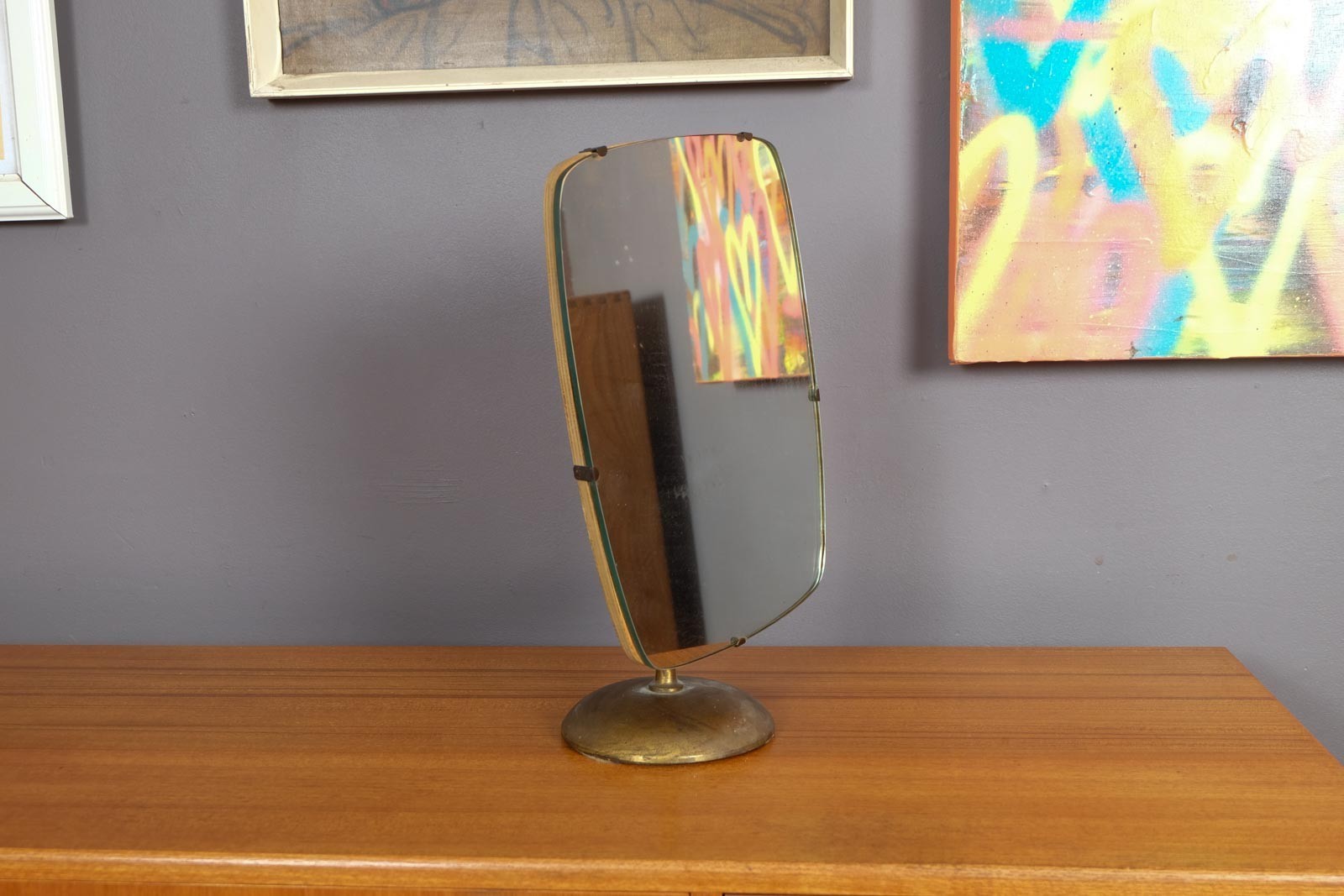 Vintage Retro Mid Century 1950s dressing Table Shaving Mirror