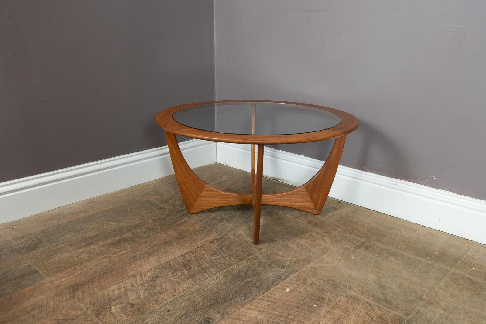 Vintage Retro G Plan Astro Teak and Glass Coffee Table