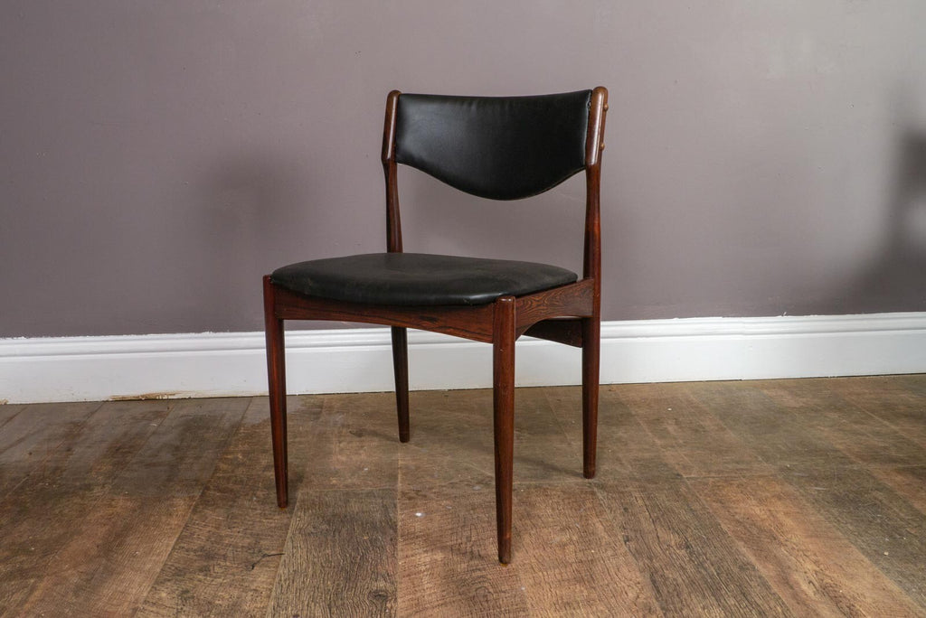 Vintage Retro Set of 6 Rosewood Dining Chairs by Johannes Andersen for BRDR