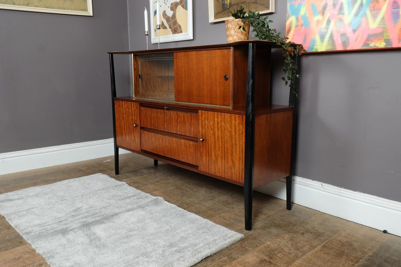 Vintage Retro Mid Century Teak Sideboard by Beautility