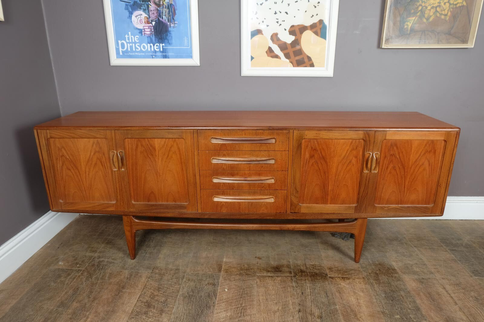 Vintage Retro G Plan Fresco Long John Teak Sideboard