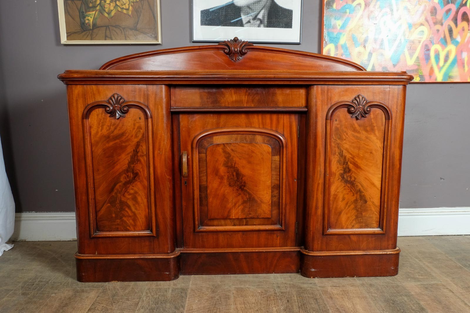 Vintage Mahogany Art Deco Sideboard