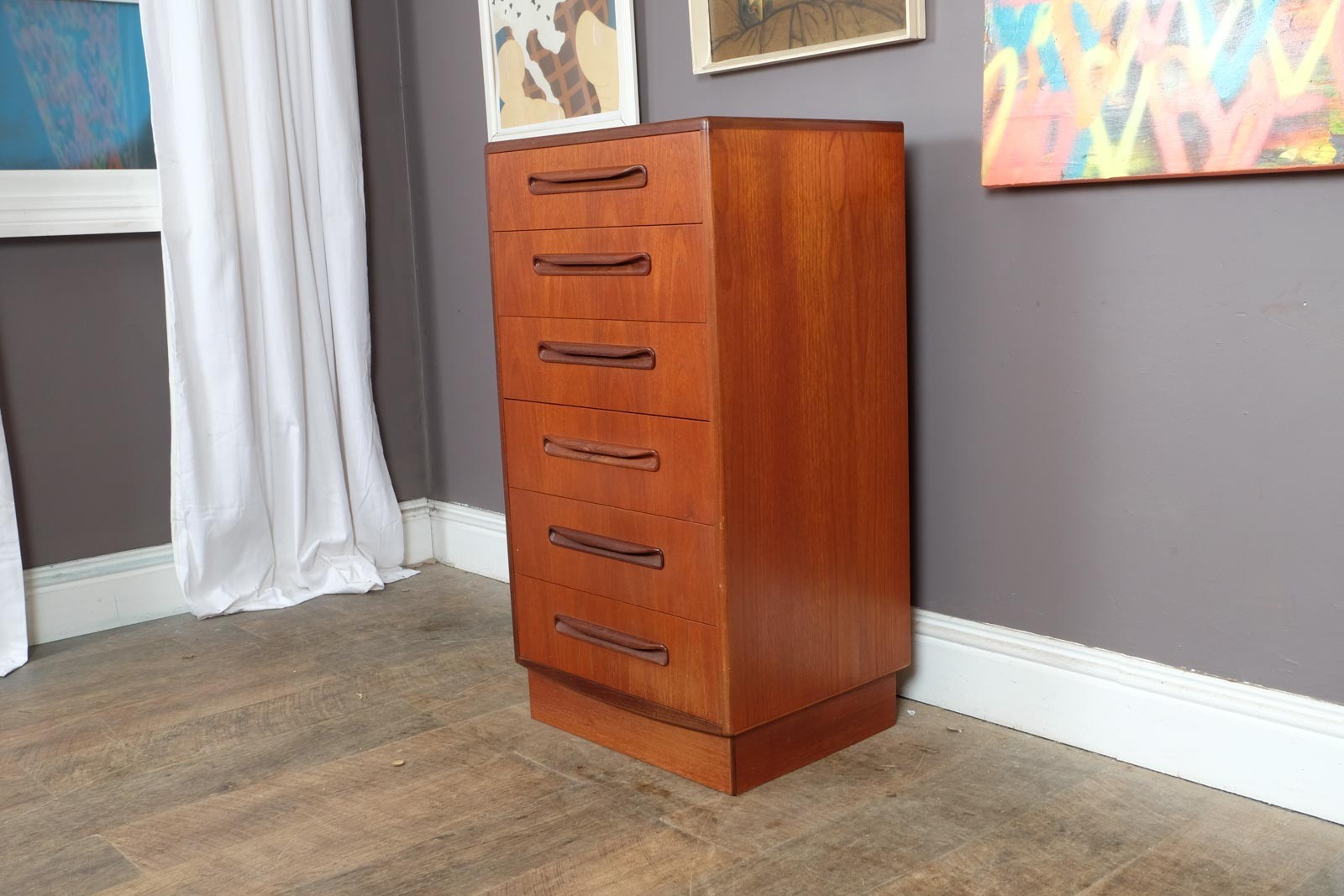 Vintage Retro G Plan Fresco Tall Chest of Drawers