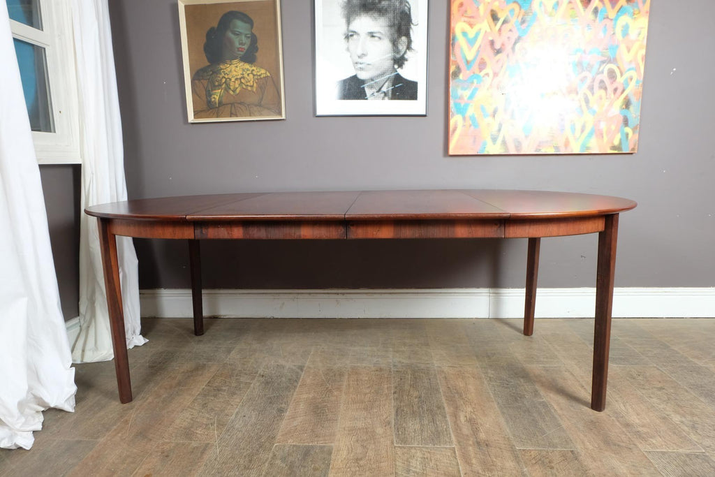 Vintage Retro Danish Rosewood Extending Dining Table