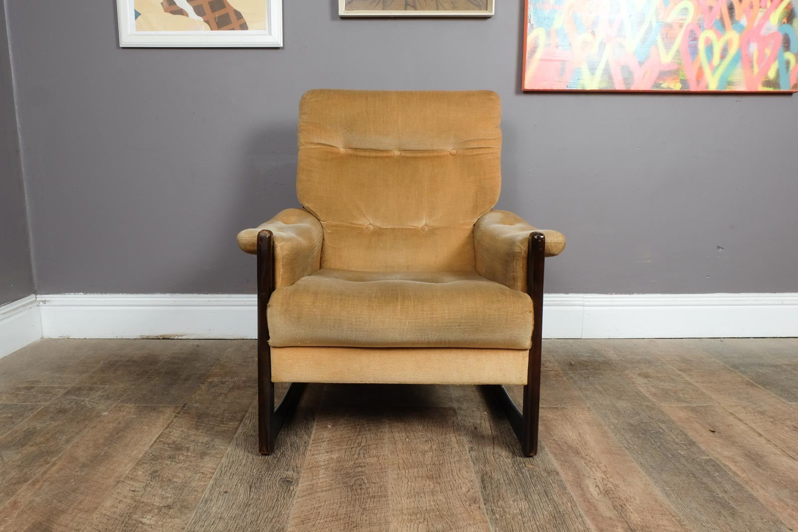 Vintage Retro Mid Century Armchair by Cintique