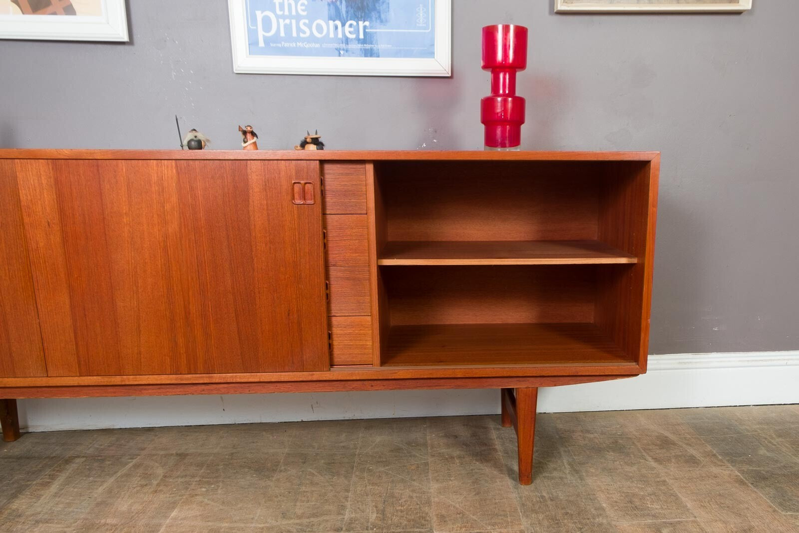 Vintage Retro Large Danish Teak Sideboard by Clausen and Sons