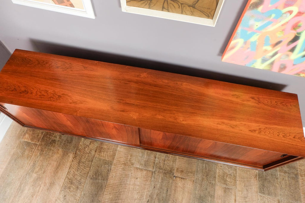 Vintage Retro Large Danish Rosewood Sideboard by E. Pedersen & Søn