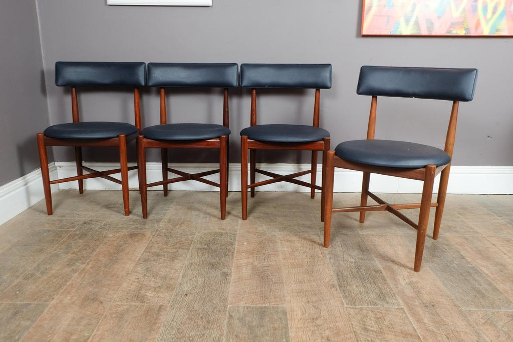 Vintage Retro G Plan Fresco Teak Dining Table and 4 Chairs - VB Wilkins