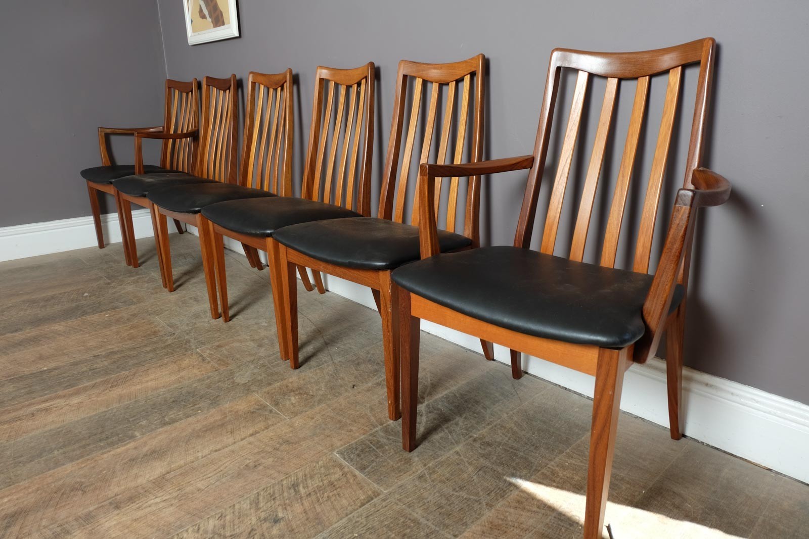 Vintage G Plan Fresco Oval Dining Table and 6 Chairs