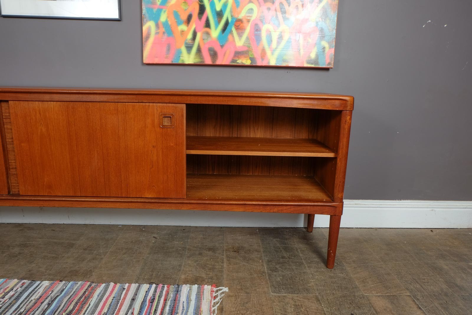 Vintage Retro Large Danish Teak Sideboard by H W Klein for Bramin