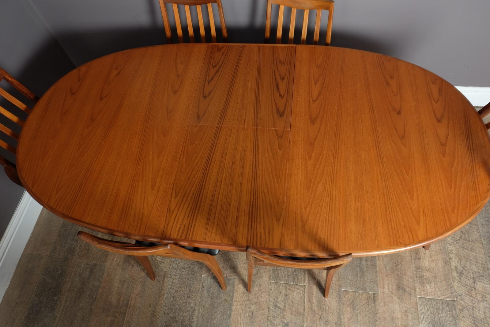 Vintage G Plan Fresco Oval Dining Table and 6 Chairs