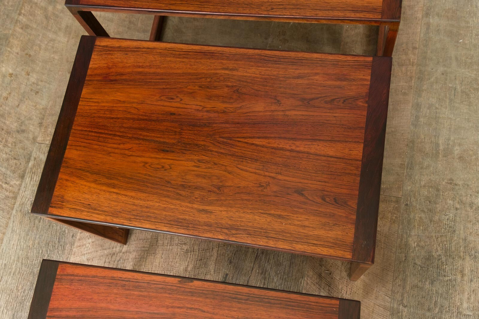 Vintage Stunning Set of 3 Danish Nest of Tables - Mid Century