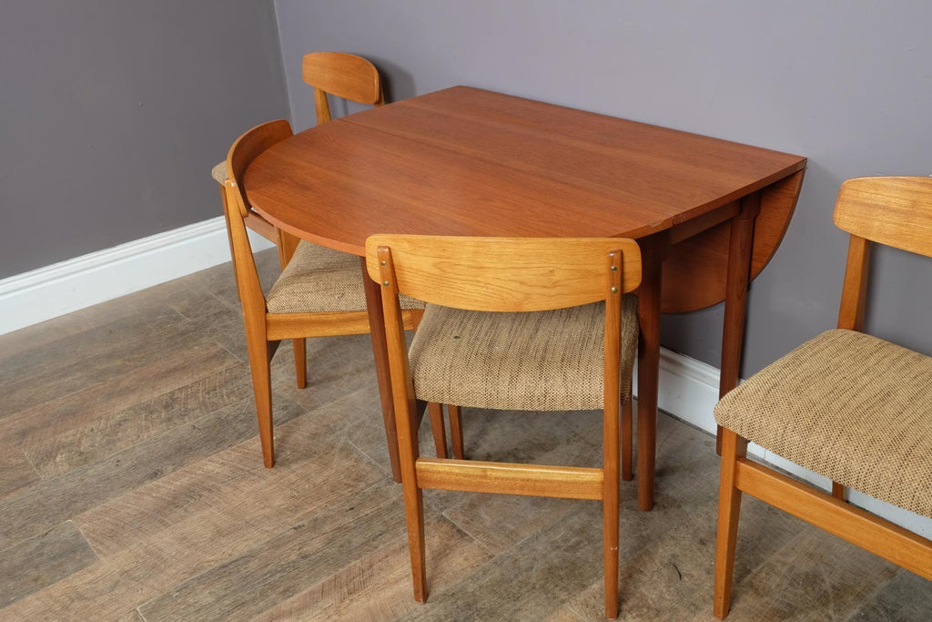Vintage Retro G Plan Drop Leaf Dining Table and 4 Chairs
