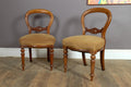 Vintage Pair of Antique Victorian Balloon Back Chairs