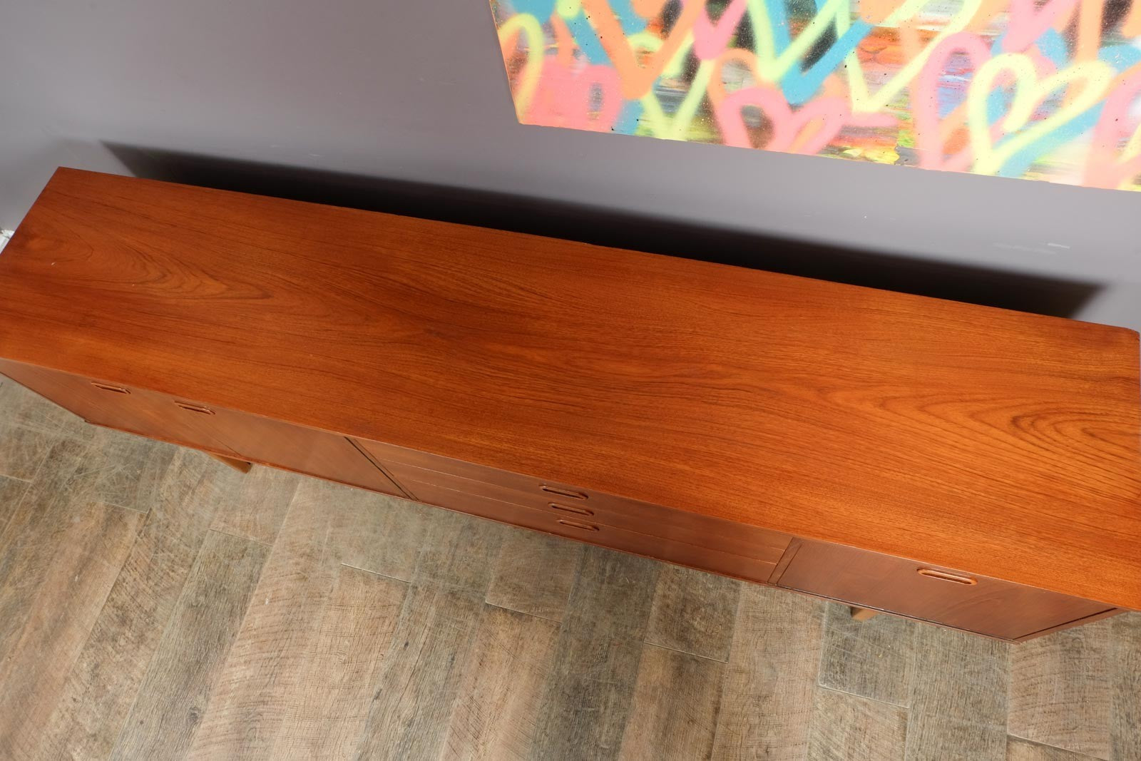 Vintage Retro Mid Century Large Teak Sideboard by Avalon