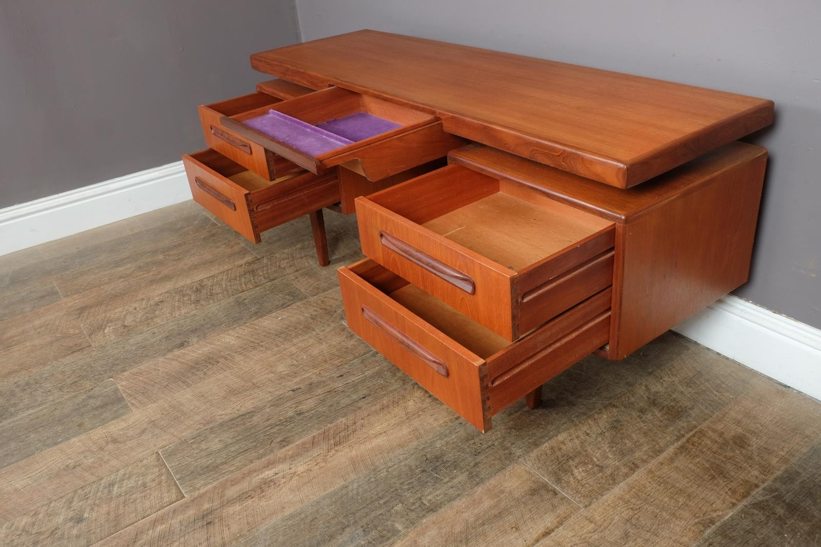 Vintage Teak G Plan Fresco Floating Dressing Table Desk