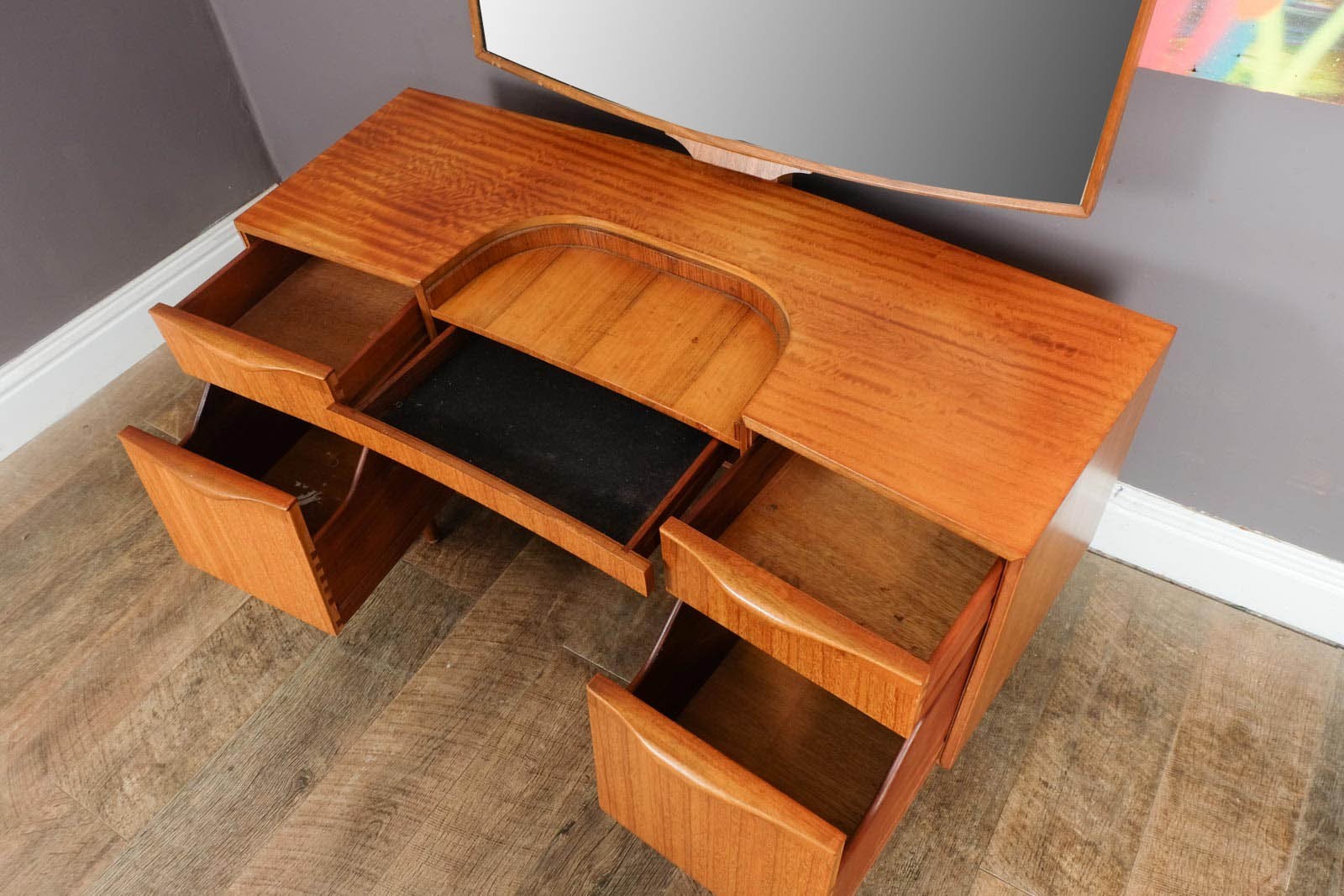 Vintage Retro Mid Century Teak Dressing Table by McIntosh