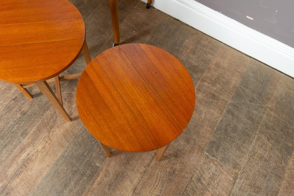 Vintage Retro Mid Century Teak Nest of 5 Tables