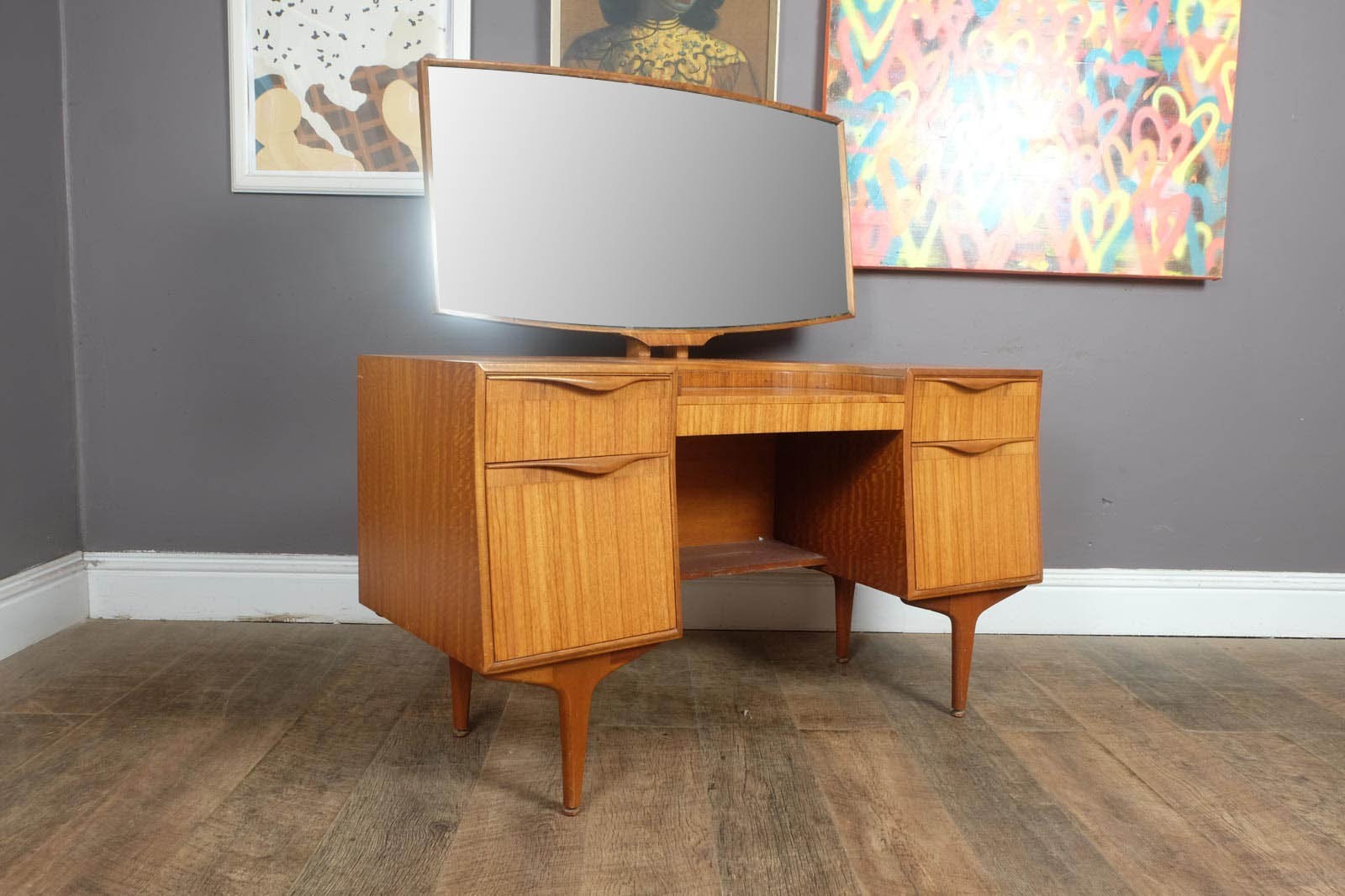 Vintage Retro Mid Century Teak Dressing Table by McIntosh