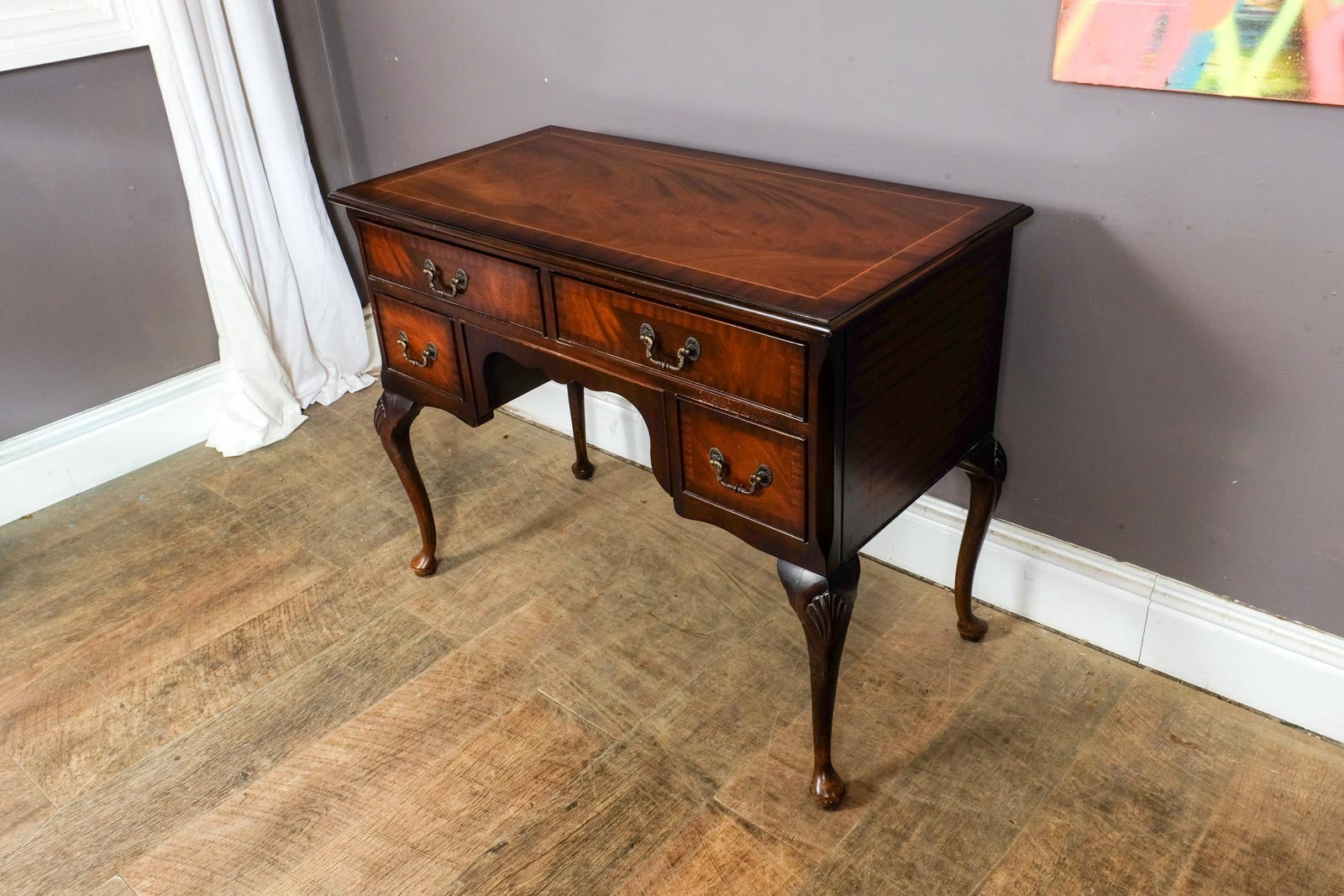 Vintage Antique Georgian Style Mahogany Writing Desk