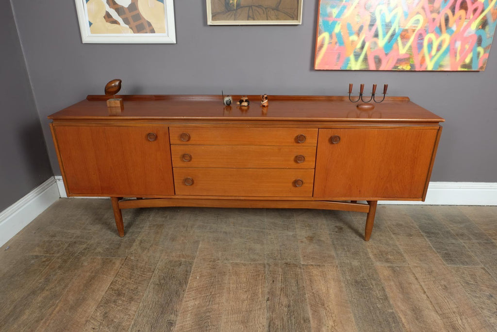 Vintage Retro Mid Century Large Teak Sideboard by White and Newton