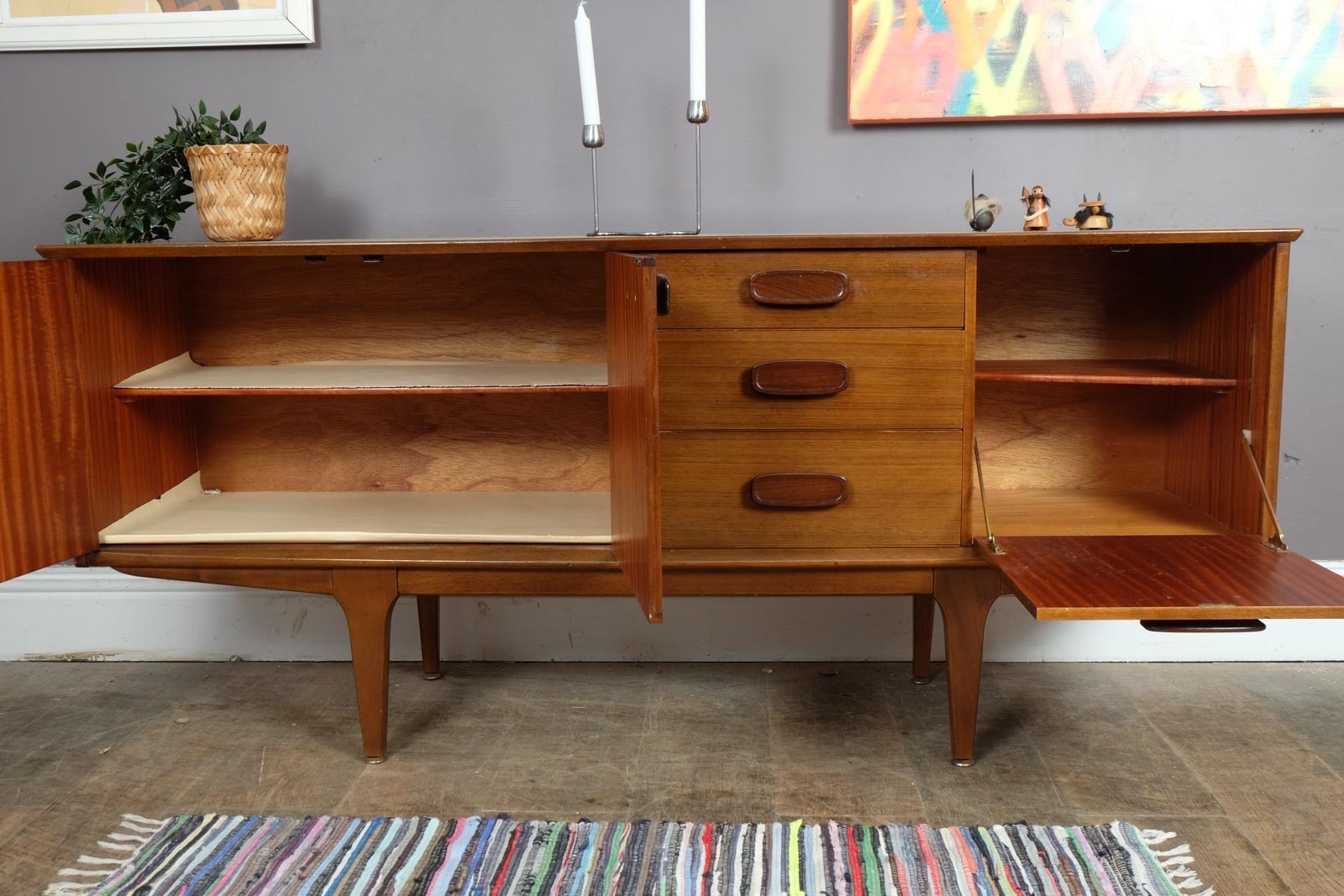 Vintage Mid Century Teak Sideboard by Jentique