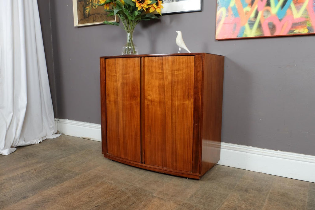 Vintage Retro Danish Style teak Cabinet with Tambour Door