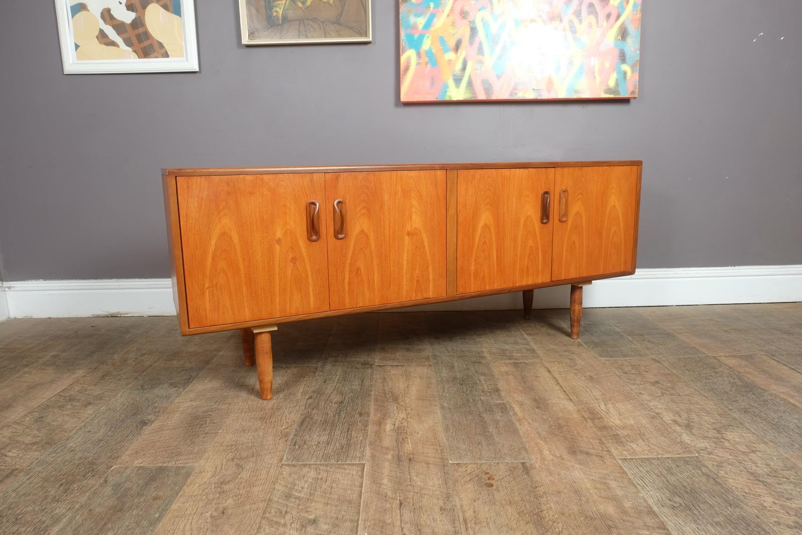 Vintage Retro G Plan Fresco Teak Sideboard Record Storage