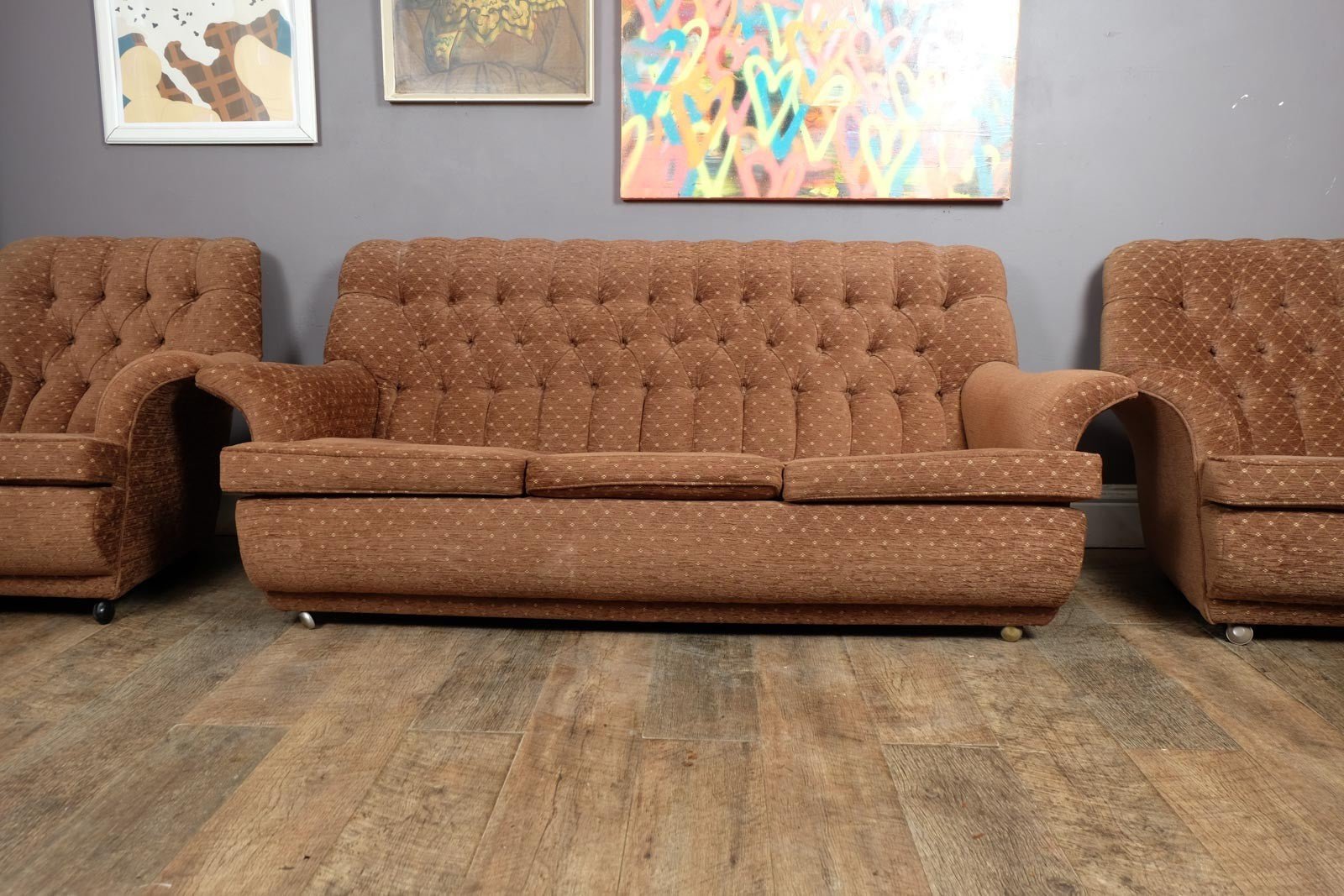 Vintage Retro G Plan 3 Piece Suite