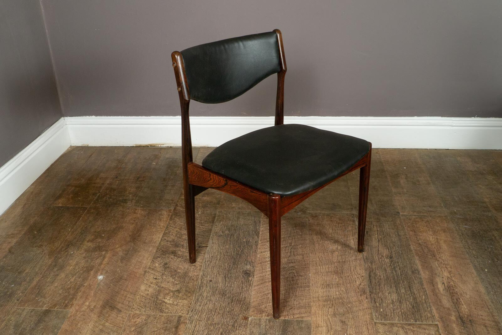 Vintage Retro Set of 6 Rosewood Dining Chairs by Johannes Andersen for BRDR