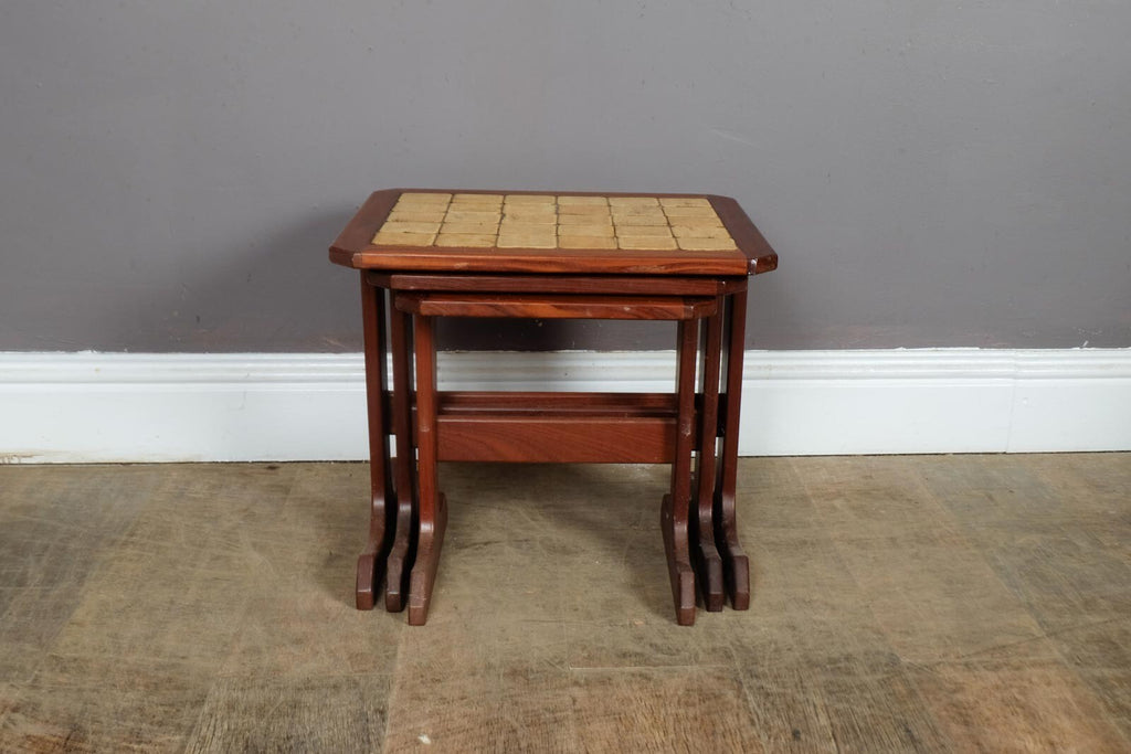 Vintage Retro G Plan Nest of 3 Tiled Tables