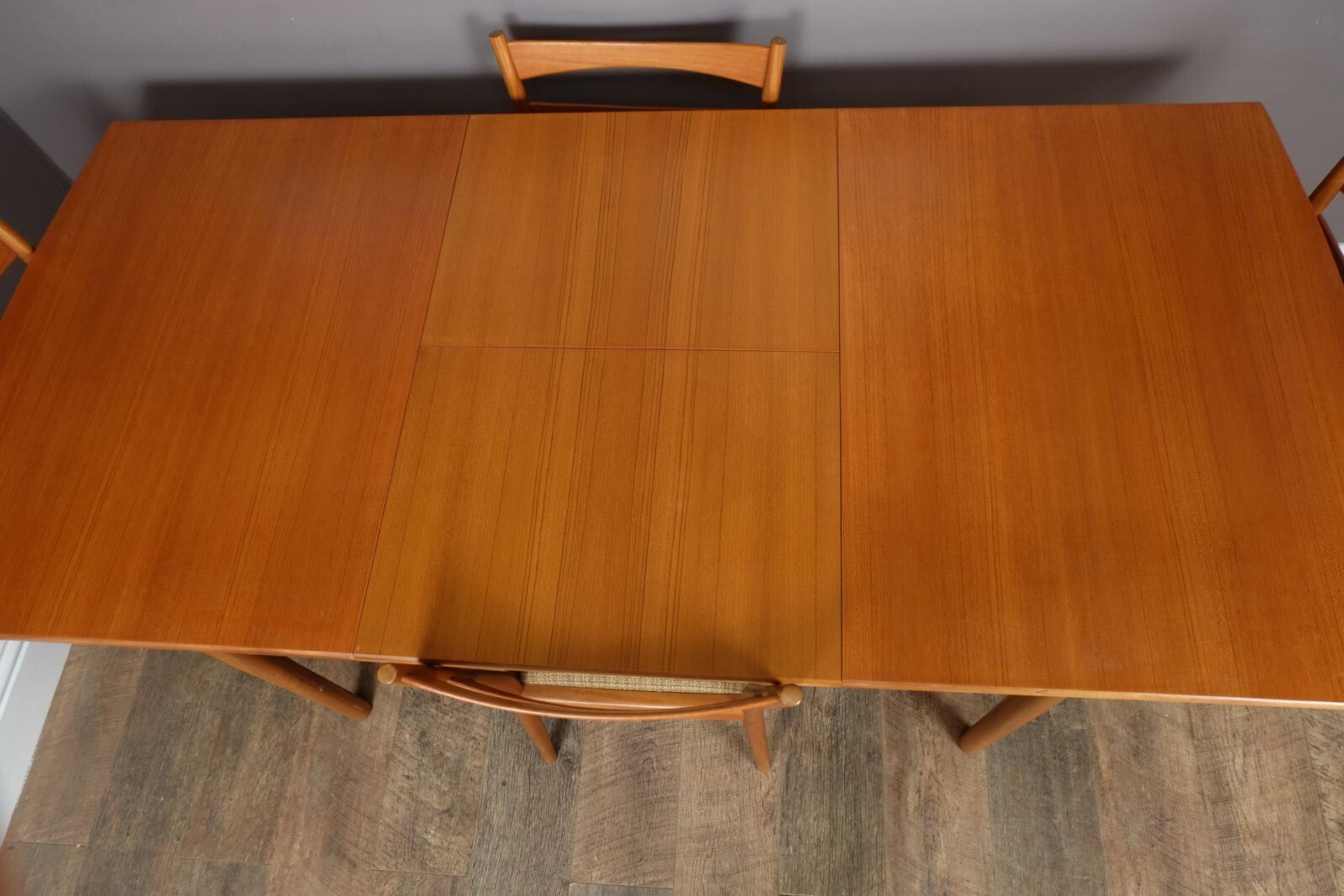 Vintage Mid Century Teak Extending Dining Table an 4 Chairs by Beithcraft