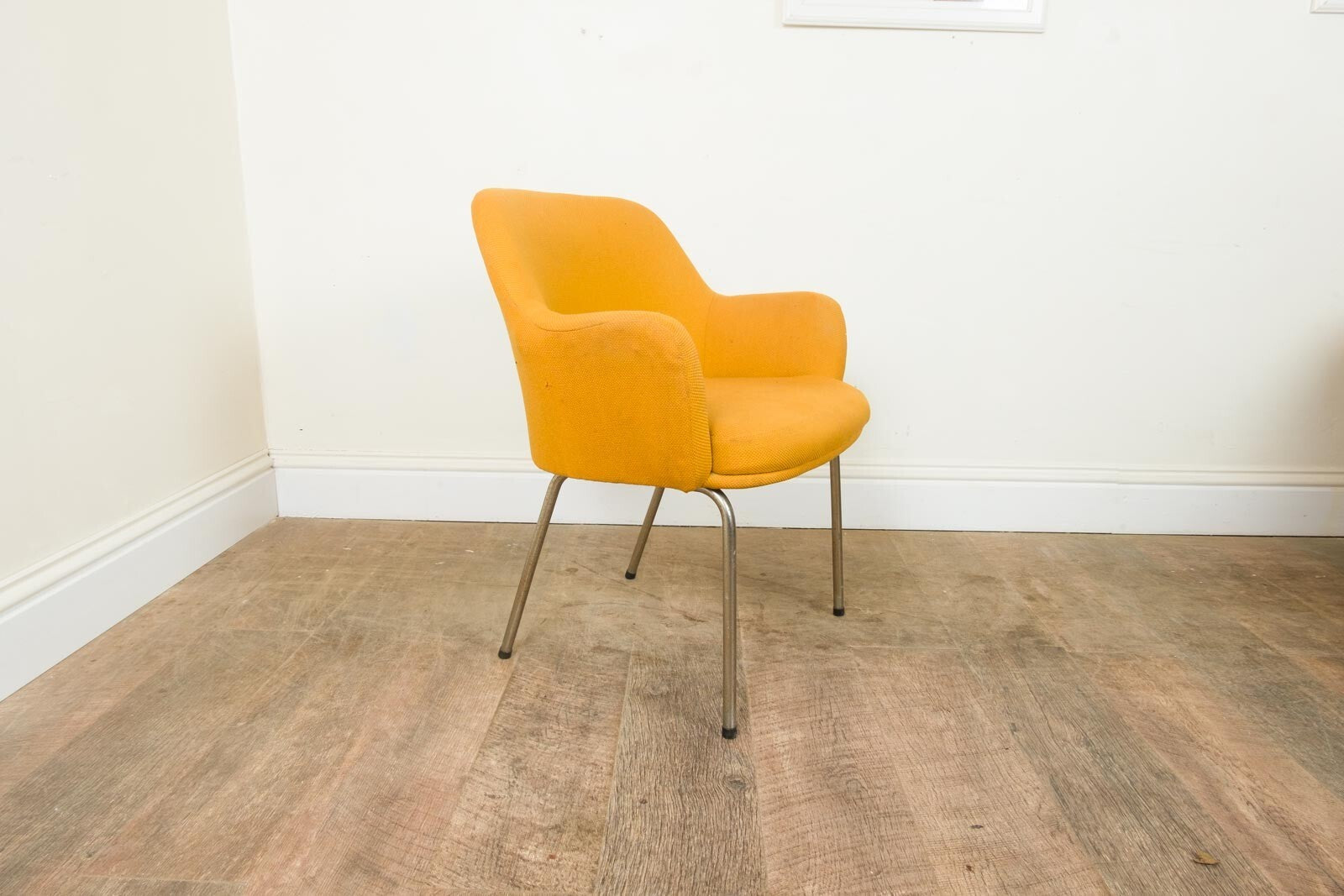 Vintage Retro pair of Mid Century Mustard Side Chairs
