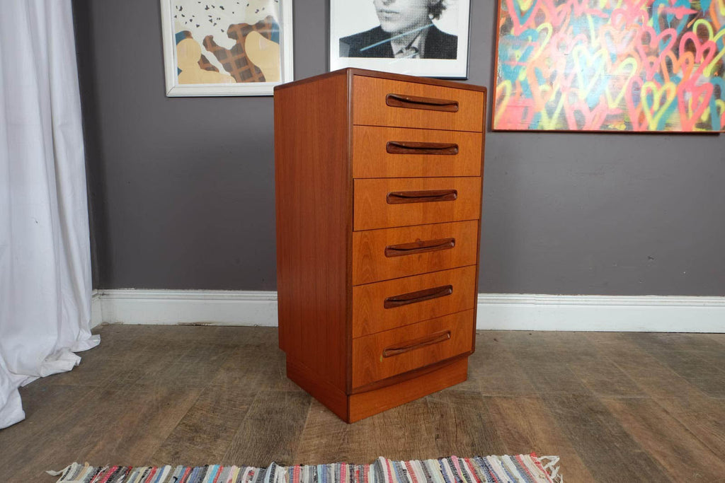 Vintage Retro G Plan Fresco Tall Boy Chest of Drawers