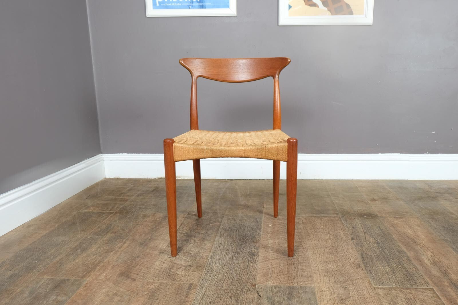 Vintage Set of 4 Danish Teak Chairs by Arne Hovmand Olsen