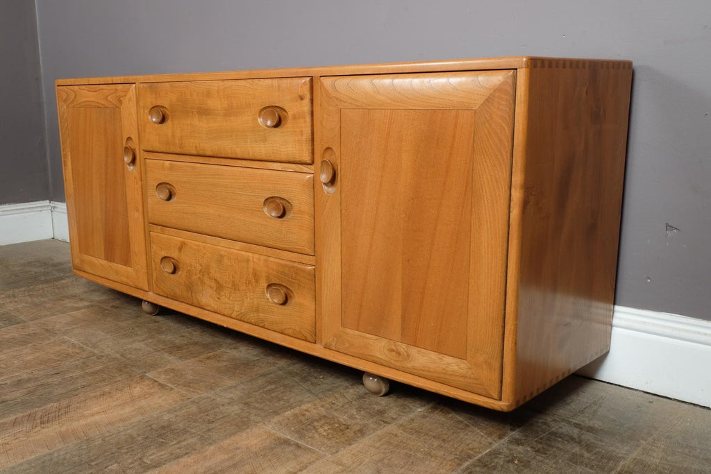 Vintage Ercol Light Elm Sideboard Model 455