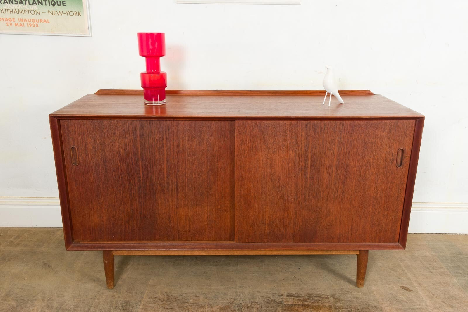 Vintage Teak Mid Century Danish Sideboard By Arne Vodder for Sibast