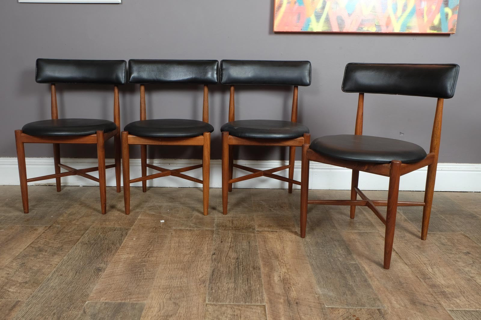 Vintage Retro G Plan Fresco Oval Dining Table and.4 Chairs VB Wilkins